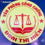 Văn ph&ograve;ng c&ocirc;ng chứng Đinh Thị Hiền